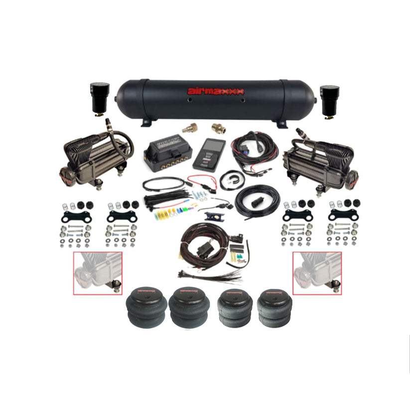 Air Ride Kit - Air Lift 3P + airmaxxx X-Series Compressor & Tank