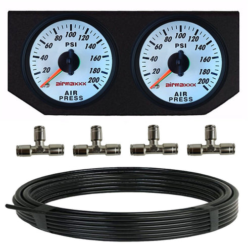 Dual Gauge Upgrade Kit for 3/8" or 1/2" Individual Brass Valves