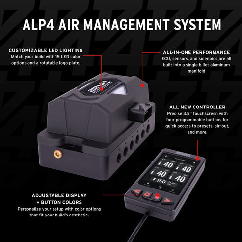 Air Lift Performance ALP4 Upgrade Kit for 3P & 3H Air Suspension Systems (1/4" NPT)