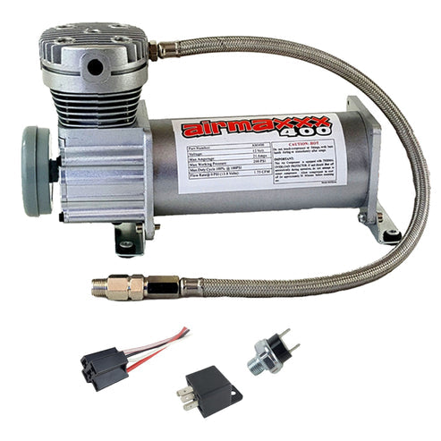 airmaxxx Pewter 400 Air Compressor 200 PSI for Air Ride & Horns
