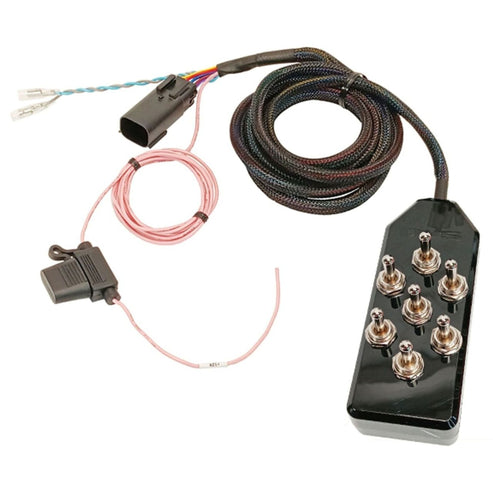 AVS 7 Toggle Switch Box Black Manual Air Ride Suspension Controller