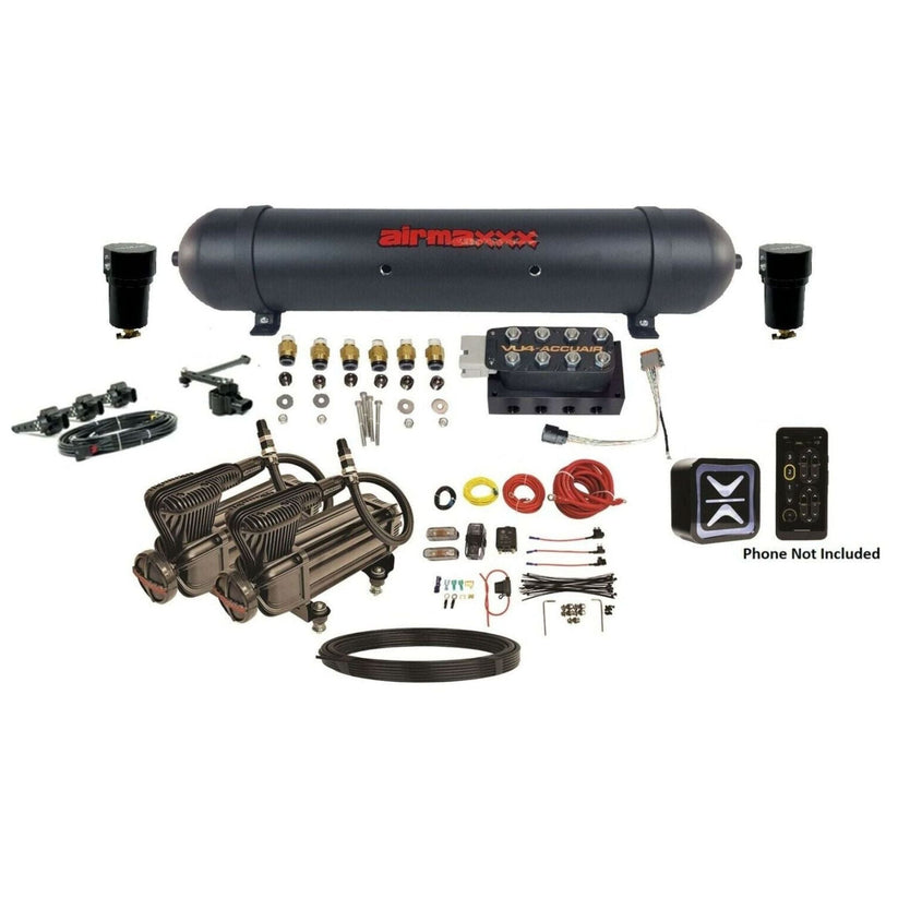 AccuAir E+ Height+ VU4 Manifold & airmaxxx X-Series Air Ride Management Kit