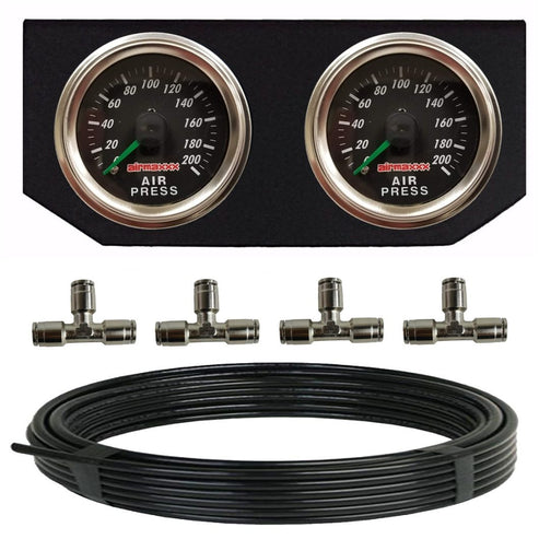 Dual Gauge Upgrade Kit for 3/8" or 1/2" Individual Brass Valves