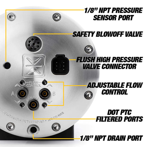 AccuAir AA-3642 5 Gallon ENDO-VT Raw Valve Integrated Air Tank