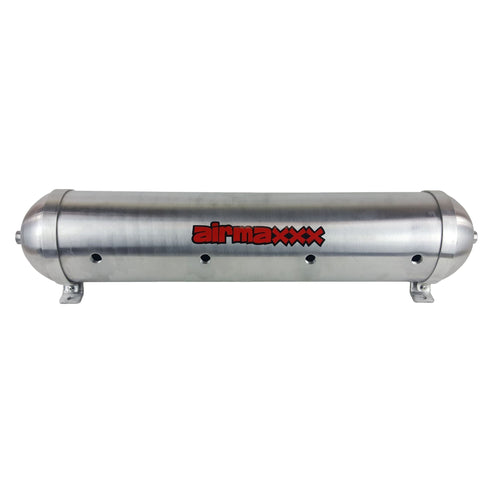 airmaxxx 5 Gallon Seamless Spun Raw Aluminum Air Tank - 33"/250 PSI