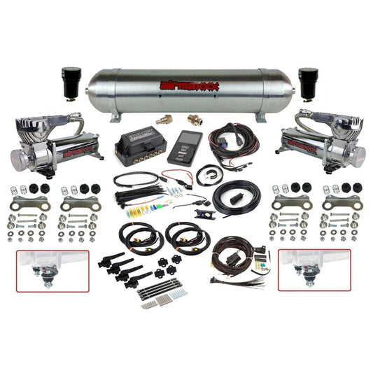 3/8" Air Lift 3H 27695 Kit w/Compressors Aluminum Tank & Harness