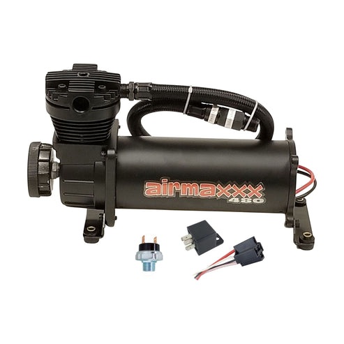 airmaxxx 480 Black Air Compressor 200 PSI for Air Ride Suspension