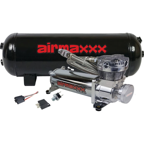 airmaxxx 480 Chrome Compressor & 3 Gallon Steel Tank Air Kit