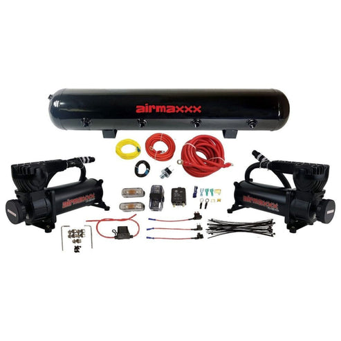 airmaxxx 580 Black Dual Compressors & 5 Gallon Steel Tank