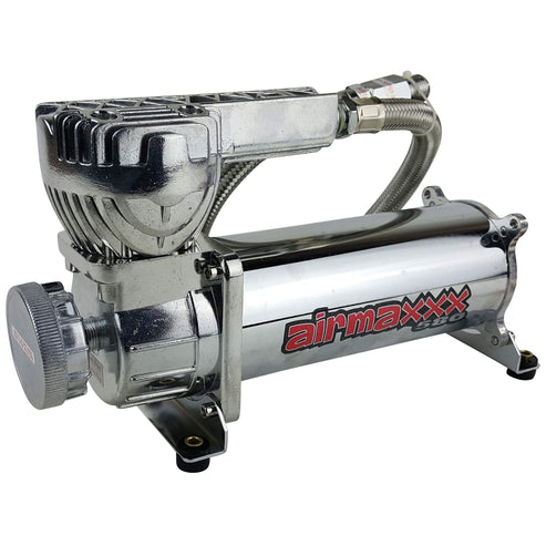 airmaxxx 580 Chrome Air Compressor 200 PSI for Air Ride Suspension