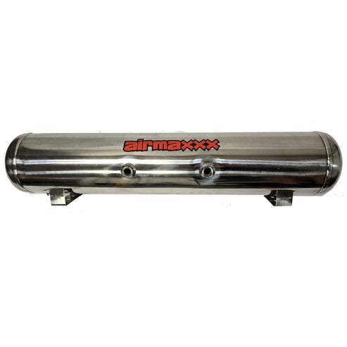 airmaxxx 5 Gallon 7 Port Polished Stainless Steel Air Tank