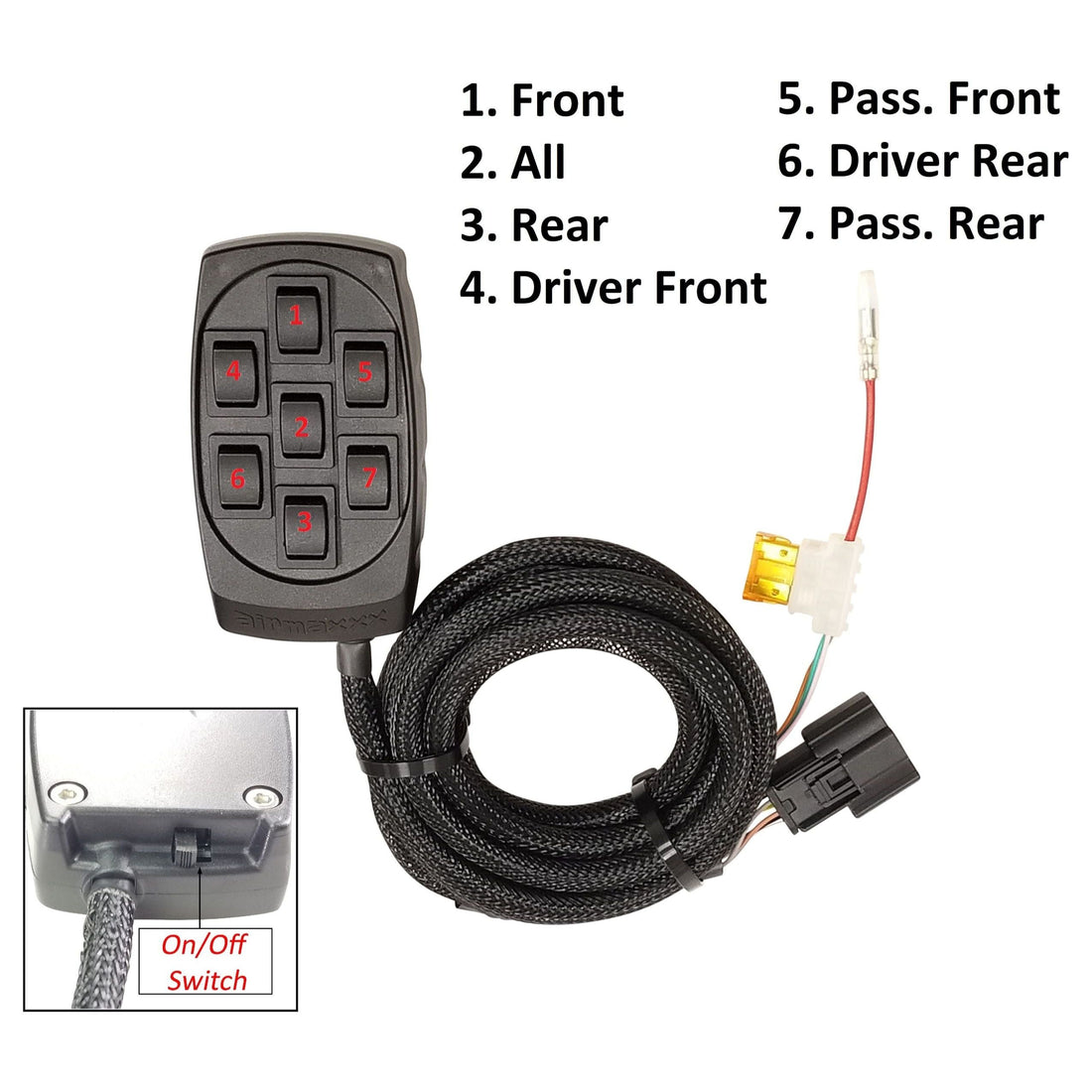 airmaxxx X4 Manifold Valve & X7 Switch Box Controller - 3/8" Air Suspension