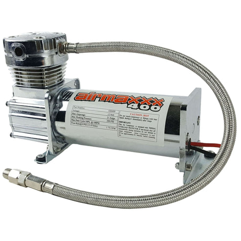airmaxxx Pewter 400 Air Compressor 200 PSI for Air Ride & Horns