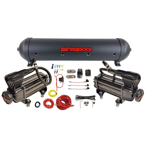 airmaxxx X-Series Dual Pack Air Compressors w/5 Gallon Tank of Your Choice