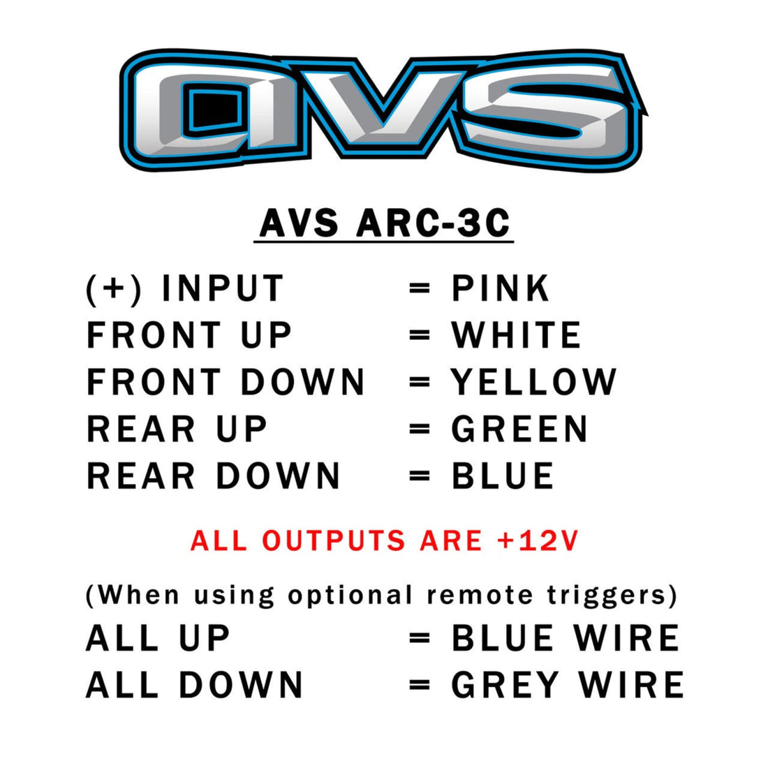 AVS 3 Rocker Switch Box Black Compact Manual Air Ride Controller