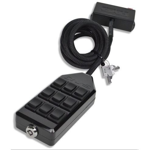 AVS 9 Rocker Switch Box Black Manual Air Ride Suspension Controller