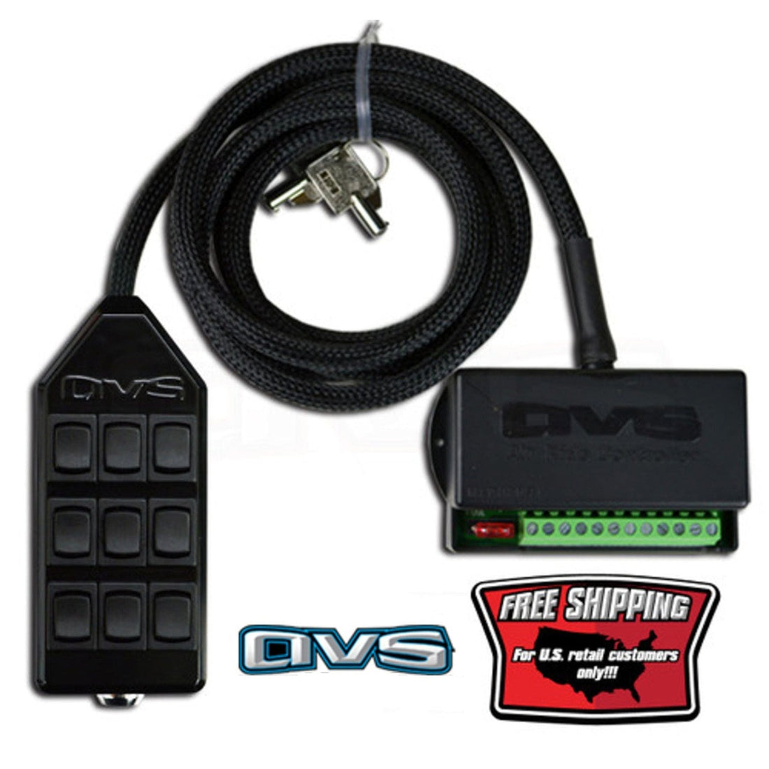 AVS 9 Rocker Switch Box Black Manual Air Ride Suspension Controller
